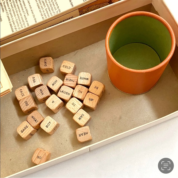 Vintage 1971 selchow & righter co scrabble sentence cube game boardgames - Picture 4 of 8